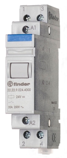 [E3WAF] Finder 22.22 Installatie Relais 48VAC 20A Dubbele NO Contacten - 22.22.8.048.4000