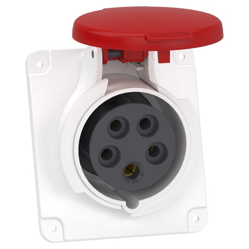 [E3WEG] Schneider PratiKa 16A 5P Hoekpaneelstopcontact 400V IP44 - PKF16F435