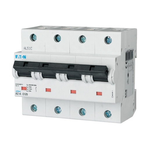 [E3WHP] Eaton AZ-4-C125 4-Pole MCB Circuit Breaker 125A - 211812