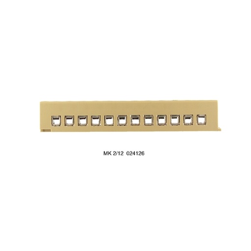 [E3WHZ] Multi-Pole Terminal Strip 2.5mm² Screw Connection - 0241260000