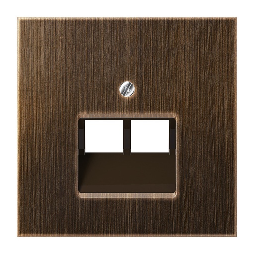 [E3WJ3] Antieke Messing Dubbele UAE Netwerk Socket Afdekking Plaat - ME2969-2UAAT