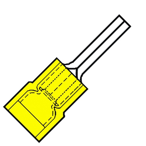 [E3WJQ] Nylon Geïsoleerde Pin Terminal P13.5 4.0-6.0mm2 - 156660 [100 Stukken]