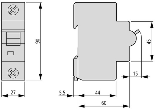 [E3WMM] Eaton 100A Single Pole MCB C-Characteristic 20kA - 211804