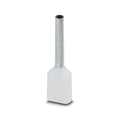 [E3WNJ] Phoenix Contact Twin Wire Ferrule 0.5mm² White 10mm - 3203309 [100 Pieces]
