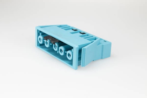 [E3WQ4] 5 Pole Female DALI Chassis Connector Pastel Blue - 1698P5V
