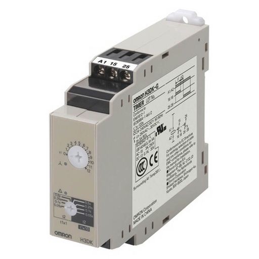 [E3WQ8] Omron H3DK-G Stern-Dreieck Timer Relais 24-240V - H3DK6007G