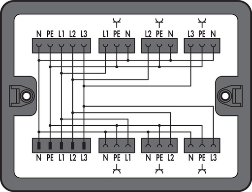[E3WRM] WAGO Distribution Box Three Phase To Single Phase Converter - 899-631/100-000