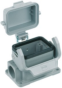 [E3WU3] Harting Han B Surface Mount Housing 6B With Lever Lock - 09300061296