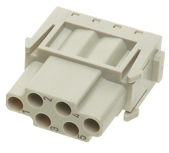 [E3WVA] Harting Han E 6-Contact Vrouwelijke Crimp Module 16A - 09140063101