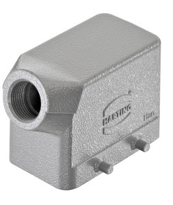 [E3WV3] Harting 10B Entrée Latérale Capuchon M20 Aluminium - 19300101520
