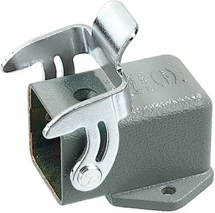 [E3WV4] Han 3A Angled Bulkhead Housing With Single Lever - 09200030801