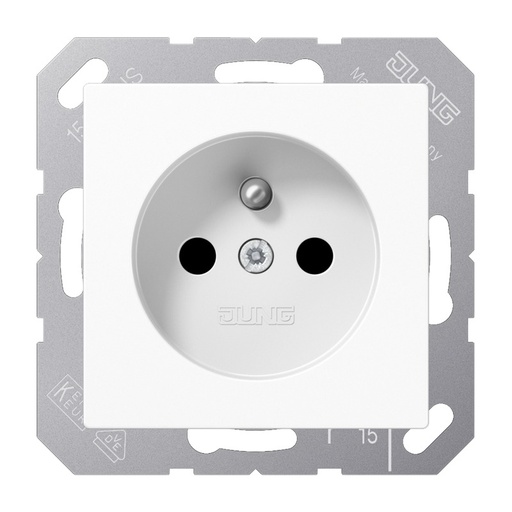 [E3WX8] Jung AS500 French Socket White With Child Protection (European Socket) - A1520FKIWW
