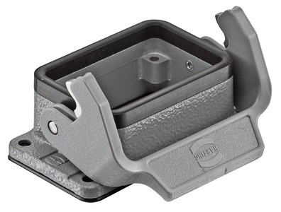 [E3WXA] Han 6B Low Profile Bulkhead Housing With Lever Lock - 09300060301