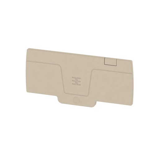 [E3WYZ] Terminal Block End Plate 84mm x 2.4mm Dark Beige - 1988320000