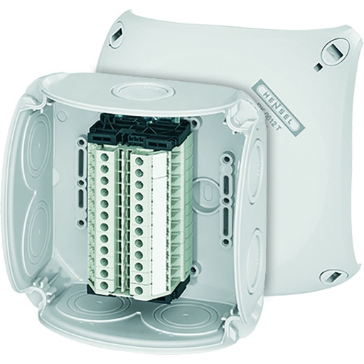 [E3XBZ] Caja IP66 Con 12 Bloques De Terminales 0.75-4mm² - RK 0612 T
