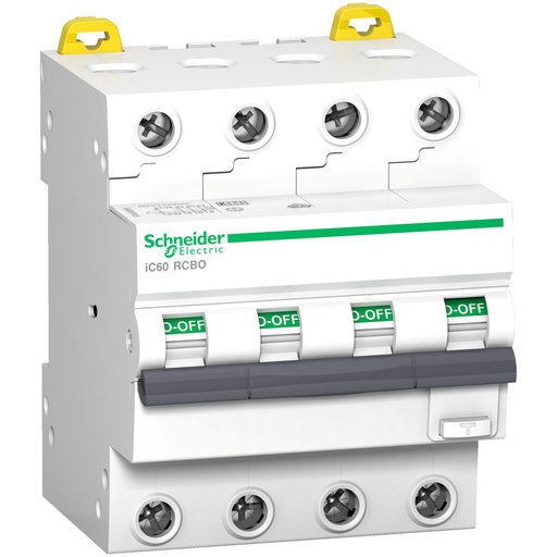 [E3XE5] Schneider Electric Acti9 IC60 4P 32A Interruptor RCBO - A9D77432