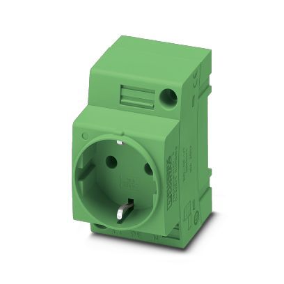 [E3XJA] Phoenix Contact Groene DIN Rail Socket CF Serie (Europese Stekkerdoos) - 0804025