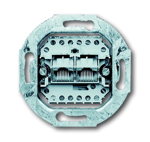 [E3XHJ] ABB Double Prise De Données RJ45 Cat3 - 2CKA000230A0243