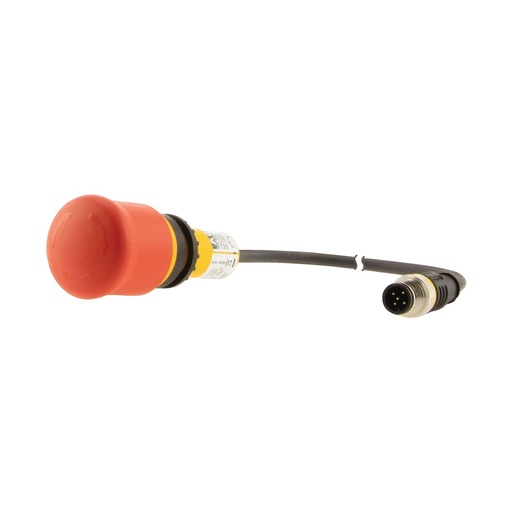 [E3XKT] 38mm Emergency Stop Button With M12 Connector - 191005