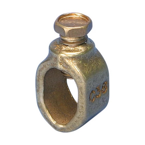 [E3XKY] Bronze Ground Rod Clamp 3/8 Inch For Copper Bonded Rods - 158155
