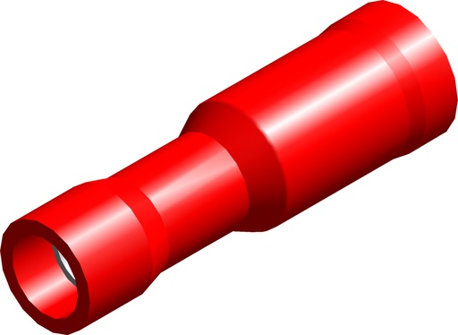 [E3XS9] Conex F4 Red Bullet Connector Housing 0.5-1.5mm² - CE060101 [100 Pieces]