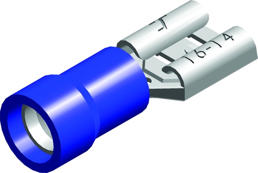 [E3XS3] Conex Blue Spade Terminal Housing 1.5-2.5mm² - CE080201 [100 Pieces]