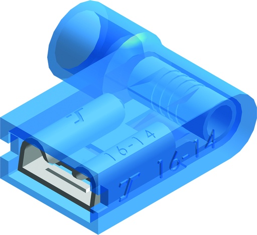 [E3XRK] Conex Insulated Right Angle Spade Connector 1.5-2.5mm² - CE110203 [100 Pieces]