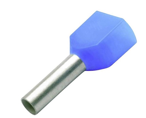 [E3XUN] Conex Twin Blue Cable Ferrule 16mm² 14mm Length - CE510901 [50 Pieces]