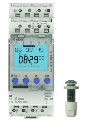 [E3XVA] Digital Twilight Switch With Weekly Timer 1 Channel - 1210230