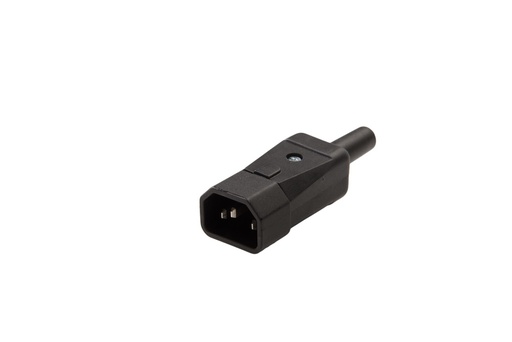 [E3XVW] Martin Kaiser C14 IEC Voedingsconnector 10A 250V Zwart - 749/SW