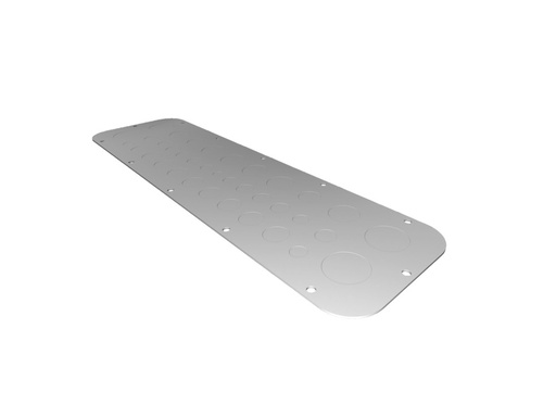 [E3XX4] Rittal Bouwgrootte 4 Metalen Kabeldoorvoerpaneel - 2574100