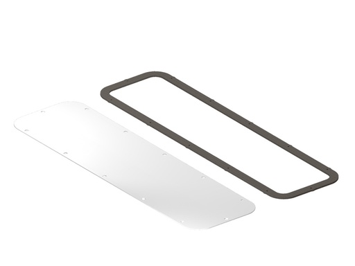 [E3XXU] Rittal AX Plaque De Passage En Acier 534x149mm RAL7035 - 5051399