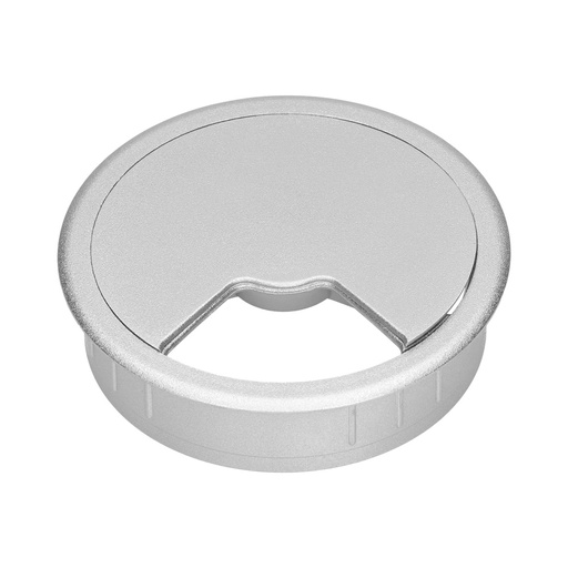 [E3XZ5] 80mm Professional Desk Cable Grommet Silver Gray - 49.80.023