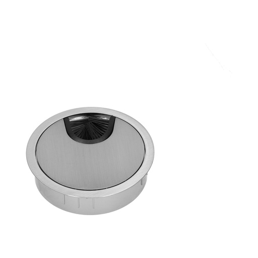 [E3XZC] Metal Desk Cable Grommet 80mm Stainless Steel Finish - 49.80.016