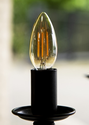 [E3Y2J] Bailey Led Filamento Vela E14 4W 2200K Oro Regulable - 143054
