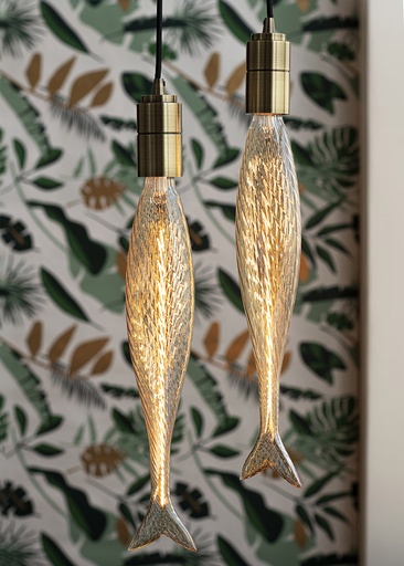 [E3Y2K] Bailey Gold Fish LED Filament Lamp E27 4W 2200K Dimmable - 143043