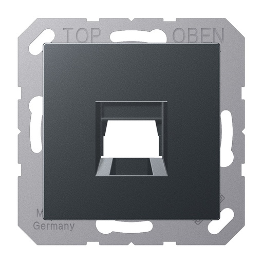 [E3Y4E] Jung A500 Modular Jack Cover Plate Anthracite - A1569-15WEANM