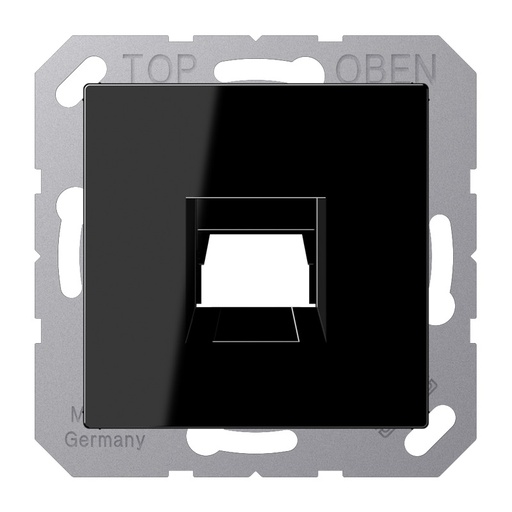 [E3Y4S] Jung A500 RJ45 Netzwerkanschluss Abdeckung Schwarz - A1569-1WESW