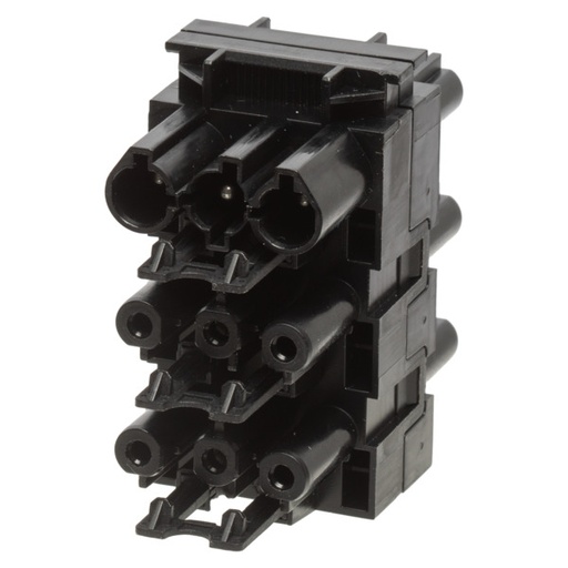 [E3Y42] Adels AC166G 3-Pole H-Distributor 1-In 5-Out Black - 167663