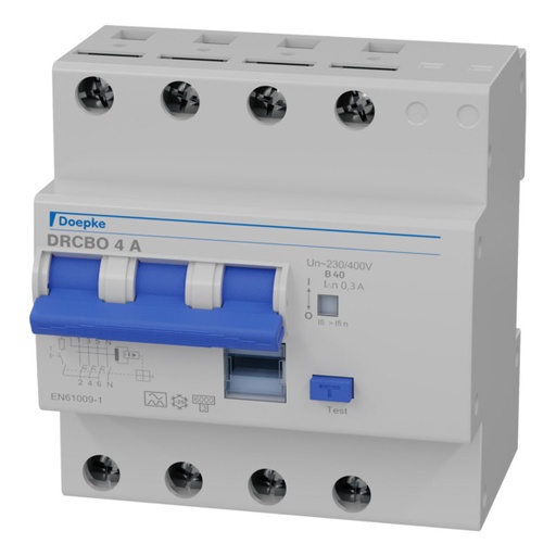 [E3Y58] Doepke 40A Typ A RCBO Sicherungsautomat 300mA 3P+N - 09945118