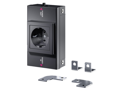 [E3Y6F] Rittal Sz Led Systeem Socket Box Type F (Europese Stekkerdoos) - 2500710