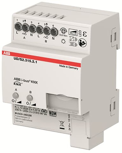[E3Y76] ABB KNX Universel Dimmer LED 2 Canaux 315W - 2CKA006197A0053
