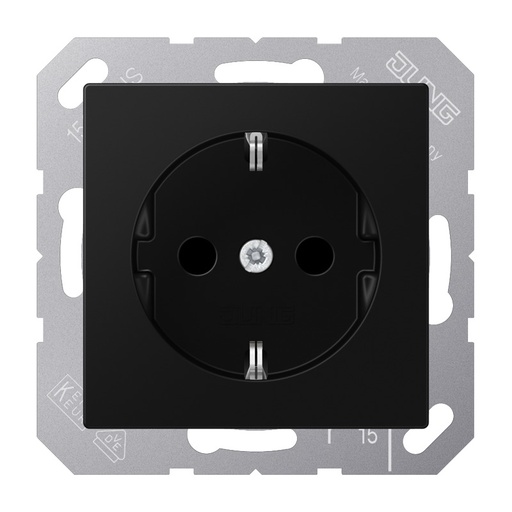[E3Y8C] Jung AS500 16A Wall Socket With Protection Contact (European Socket) - A1521NBFSWM