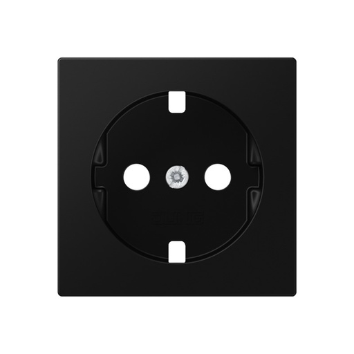[E3Y8E] Jung A500 Matte Zwarte Afdekking Voor Stopcontactplaat - A1520BFPLSWM