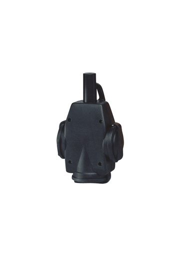 [E3YA2] Triple SCHUKO Heavy Duty Rubber Suspended Connector - 1473190