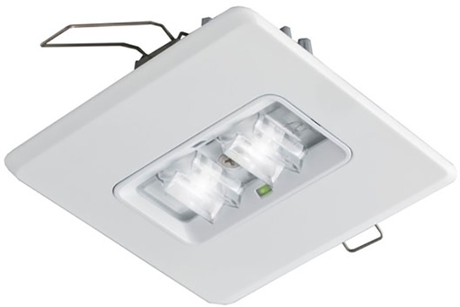 [E3Y9R] 2W Square LED Emergency Recessed Light Fixture - 7TCA091150R0169