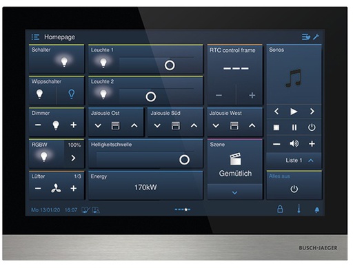 [E3Y97] ABB Welcome IP Touch 10 Video-Türsprechanlage Display Schwarz - 2TMA130050B0058