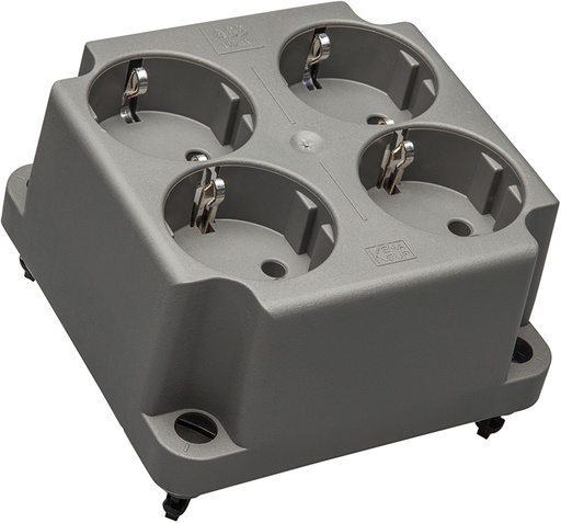 [E3YDU] ABB 4-Gang Schuko Socket Cover 3640 Recycled - 1SPA007130F9260