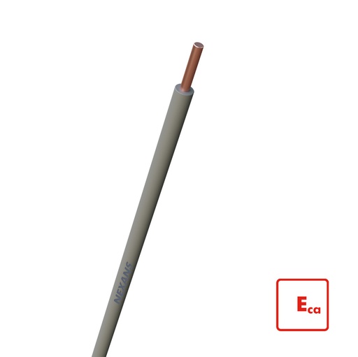 [E3YEG] Nexans H07V-U Eca Installation Cable 1.5mm Grey 100m - 10564809 [100 Pieces]