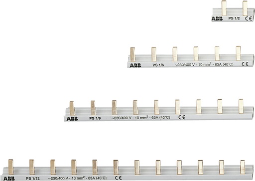 [E3YE7] ABB S200C Busbar Kit 3Phase N 12 Module 10mm² - 2CDL840142R1012